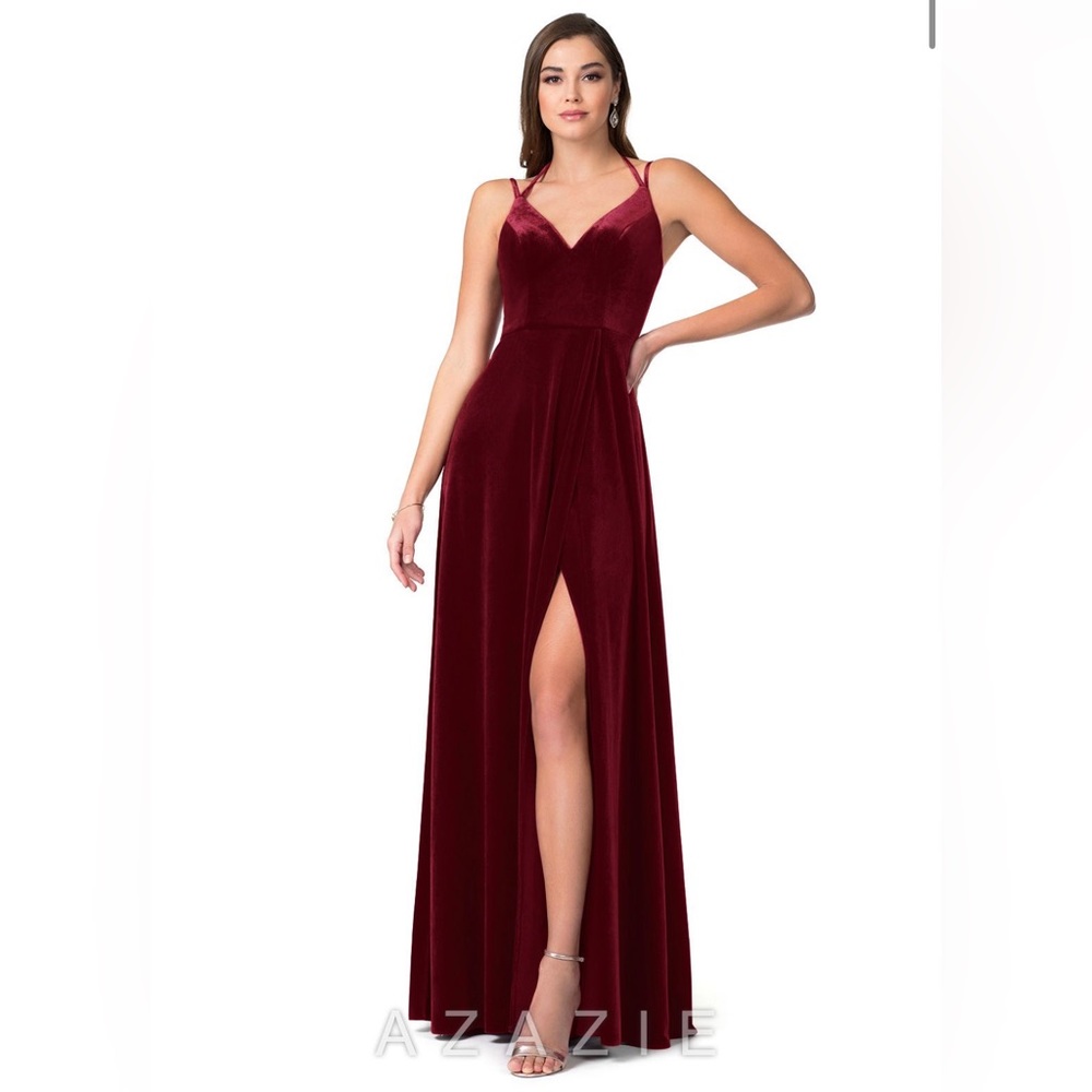 Azazie sora velvet gown
